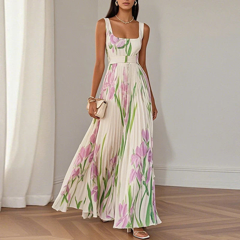 ORIAH™ - FLORAL A-LINE MAXI DRESS