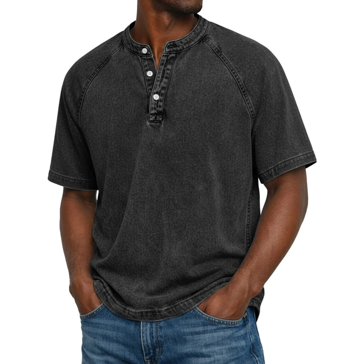 CAZEL™ - NAUTICAL HENLEY SHIRT