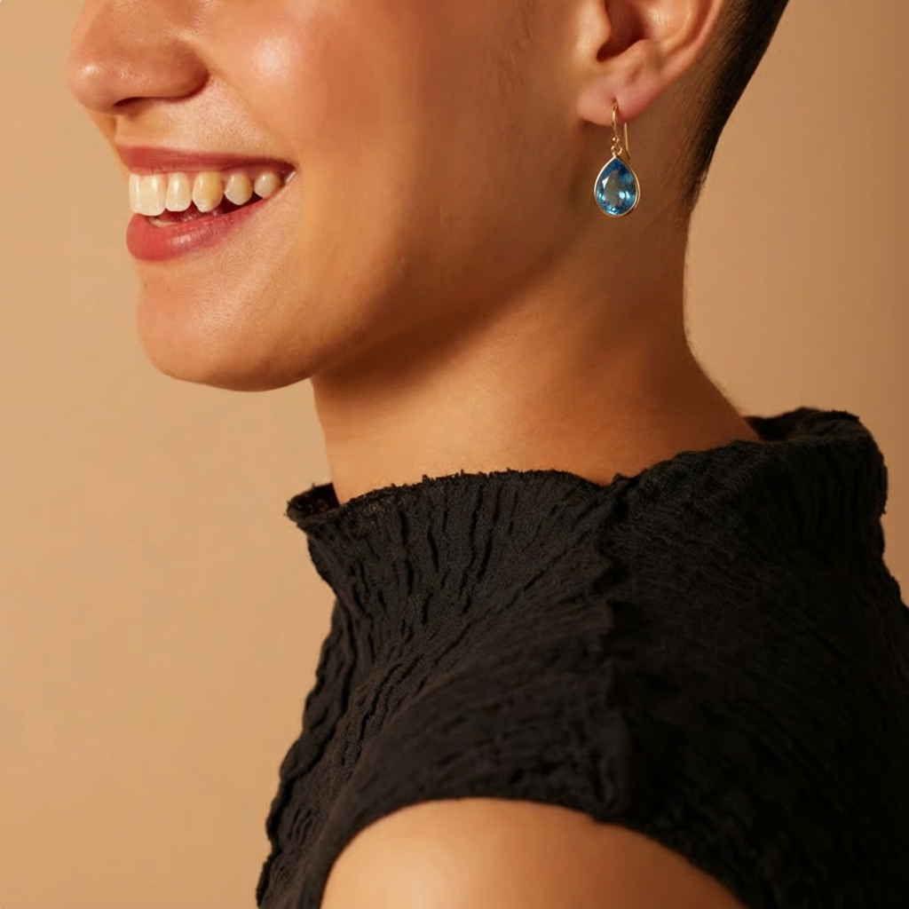 NOVALUX™ - BLUE CRYSTAL DROP EARRINGS