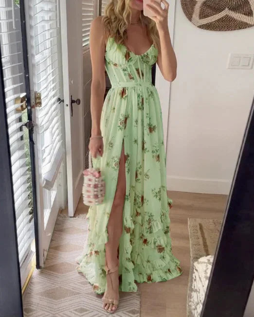 SCARLETT™ - FLORAL V-NECK DRESS