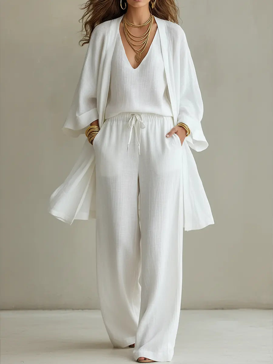 ELOISE™ - THREE-PIECE WIDE-LEG CO-ORD