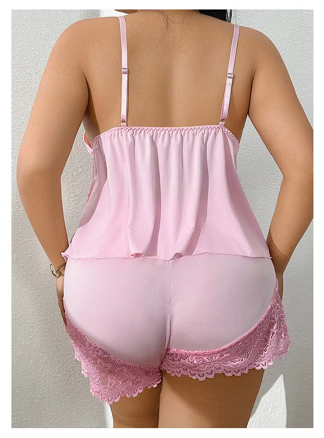 AMARA™ - LACE-TRIM PYJAMA SET