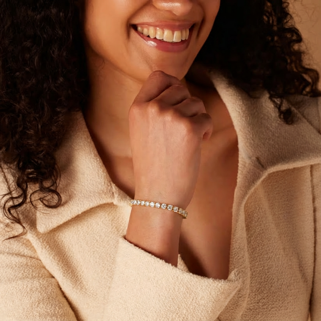 VALERIA™ - TENNIS BRACELET WITH MOISSANITE