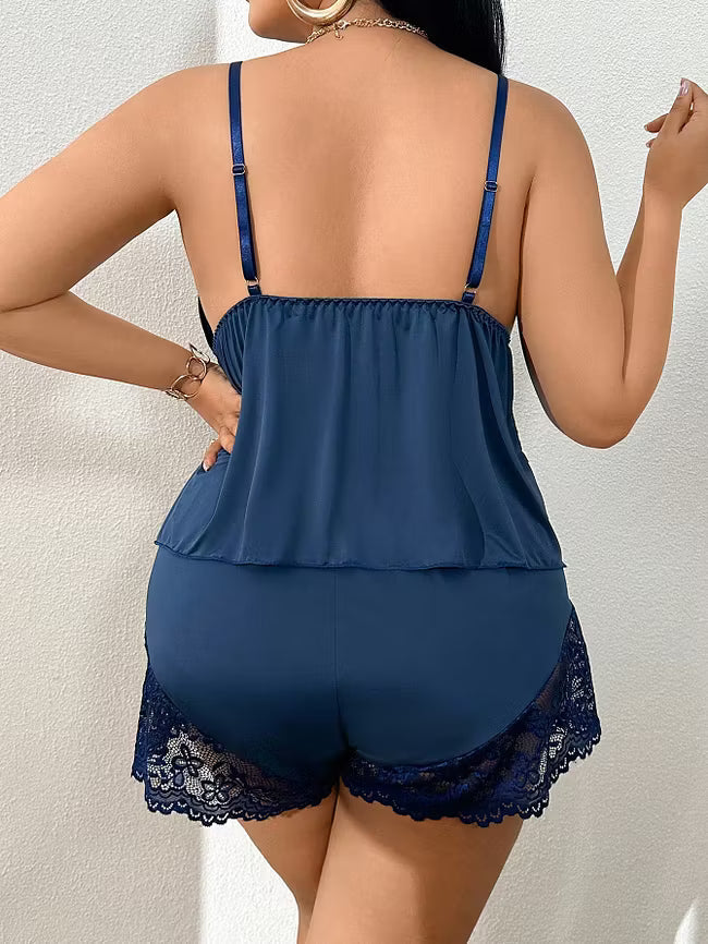 AMARA™ - LACE-TRIM PYJAMA SET