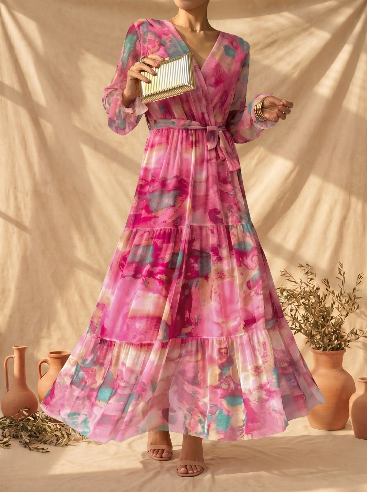 HAZEL™ - FLORAL WRAP DRESS