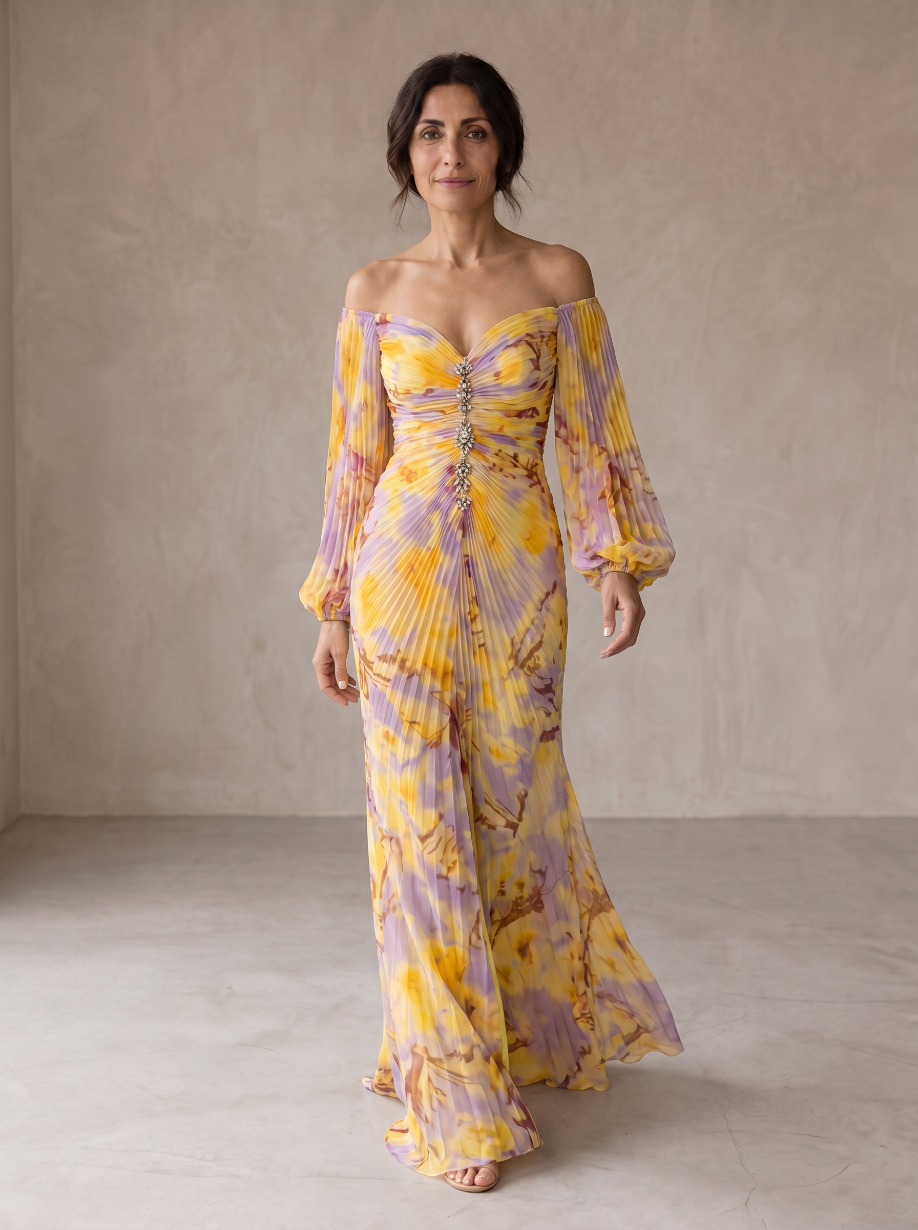 maxi dress fitted MAILI™ Bee's Knees Its unique lace Adoria Sequin Cutout Maxi color:Apricot