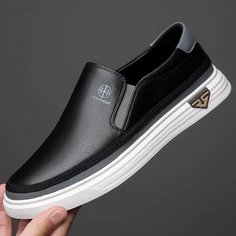 WESTON™ - LEATHER SLIP-ON SNEAKERS