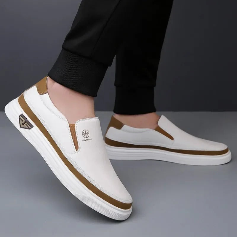 WESTON™ - LEATHER SLIP-ON SNEAKERS