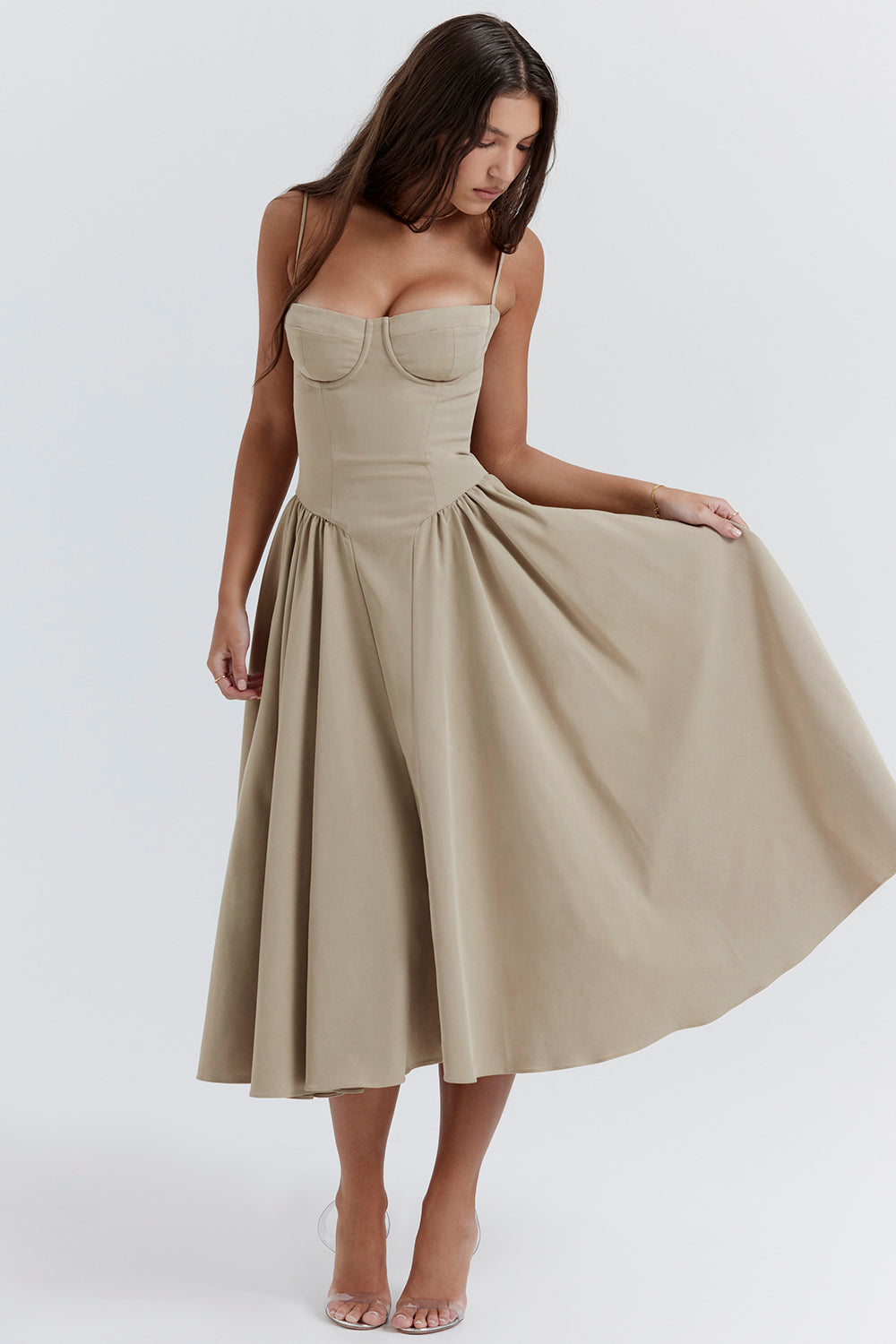 ROMA™ - CORSET-BODICE MAXI DRESS