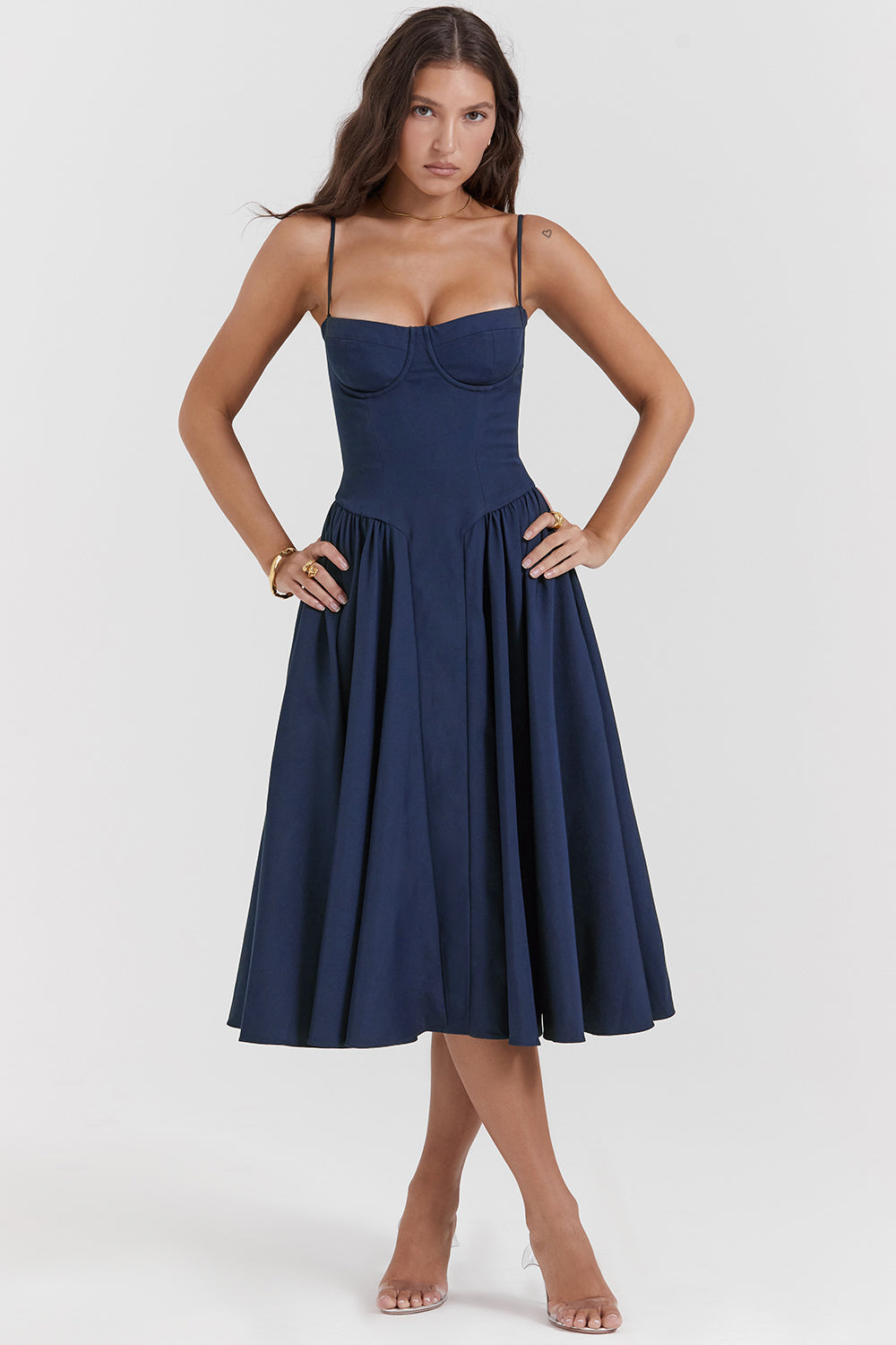 ROMA™ - CORSET-BODICE MAXI DRESS
