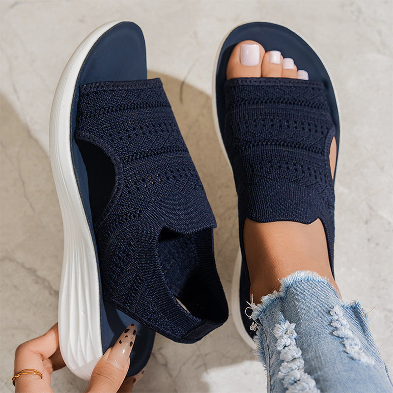 ZINA™ - KNIT PLATFORM SANDALS