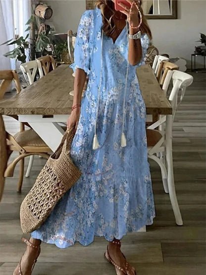 ANOUK™ - POMPON-TIE MIDI DRESS