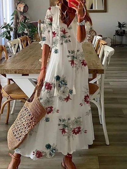 ANOUK™ - POMPON-TIE MIDI DRESS