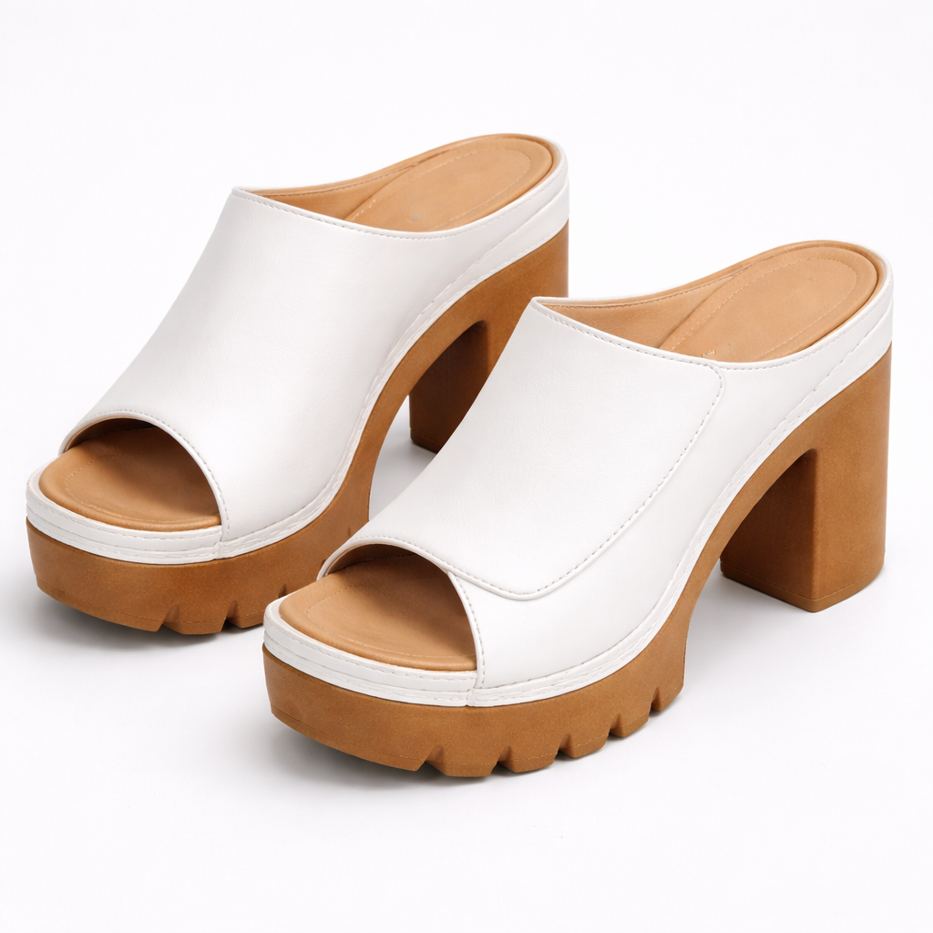 LOUISE™ - PLATFORM BLOCK HEEL MULE