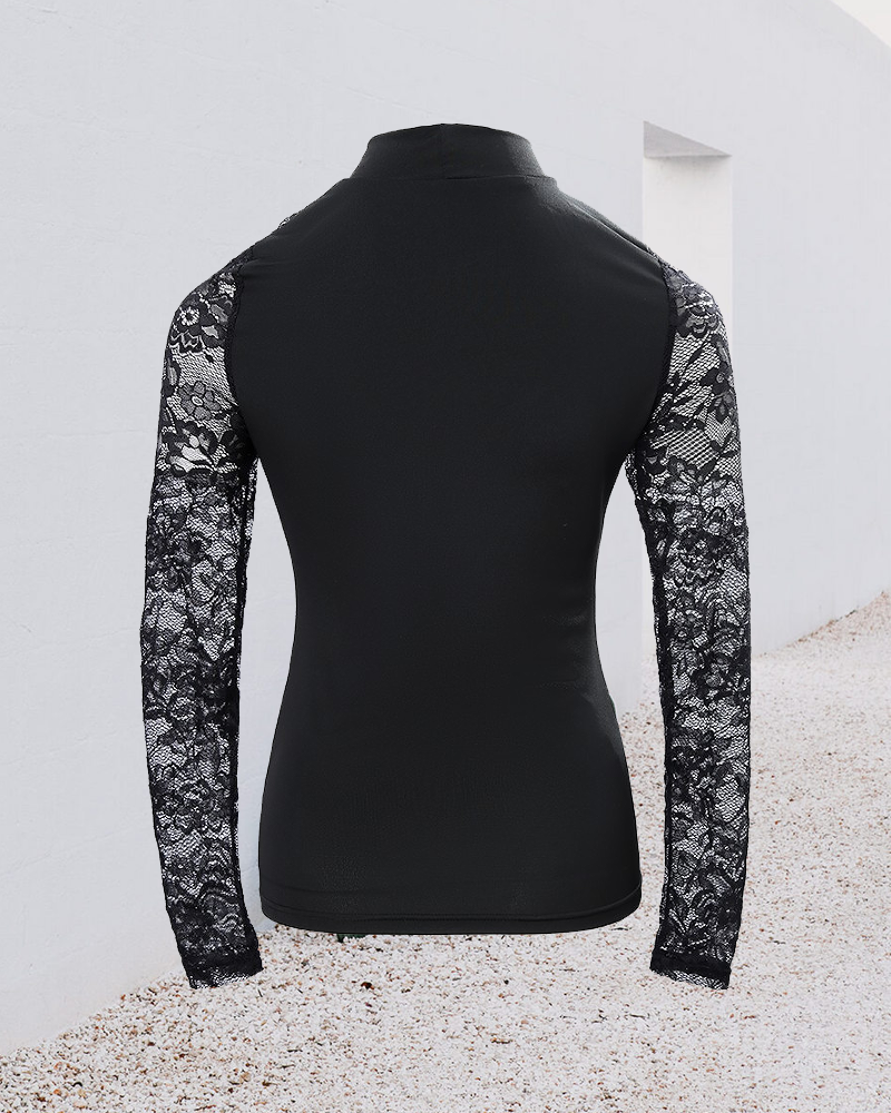 FREYA™ - LACE LONG SLEEVE TOP