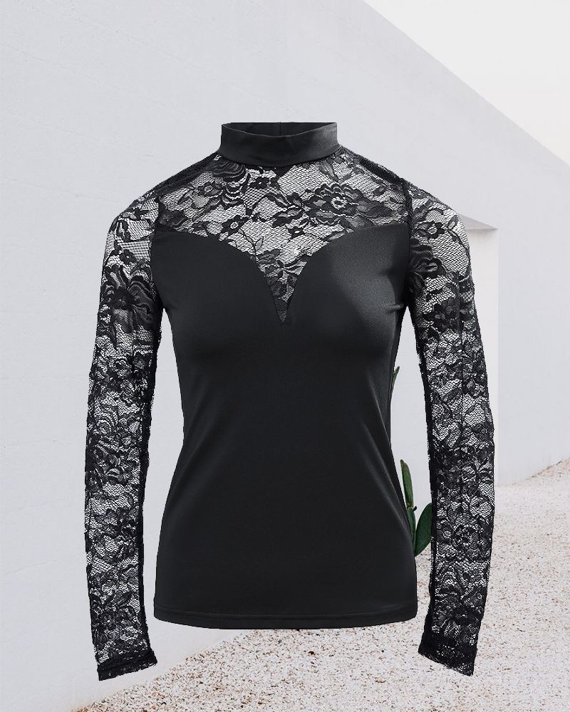 FREYA™ - LACE LONG SLEEVE TOP