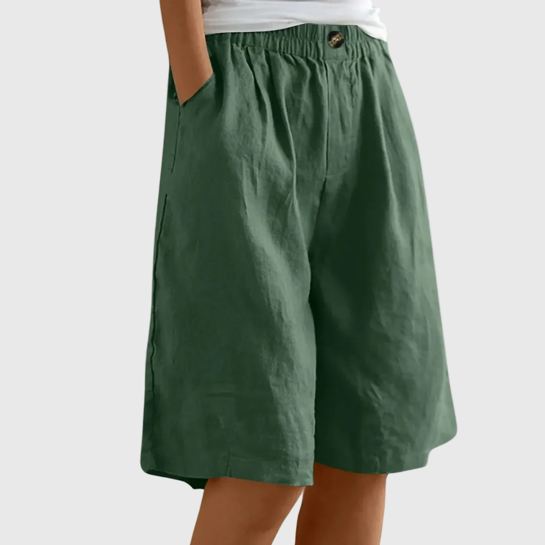 DELACROIX™ - WIDE-LEG ELASTIC SHORTS