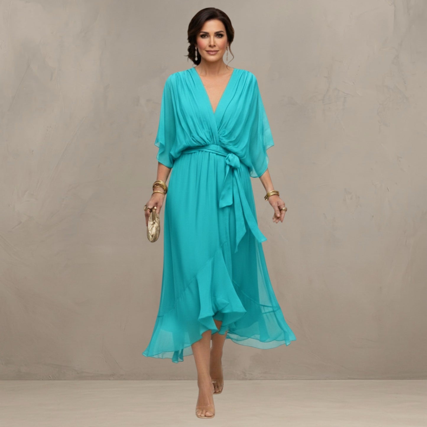 MARTA™ - FLOWING CHIFFON MAXI DRESS
