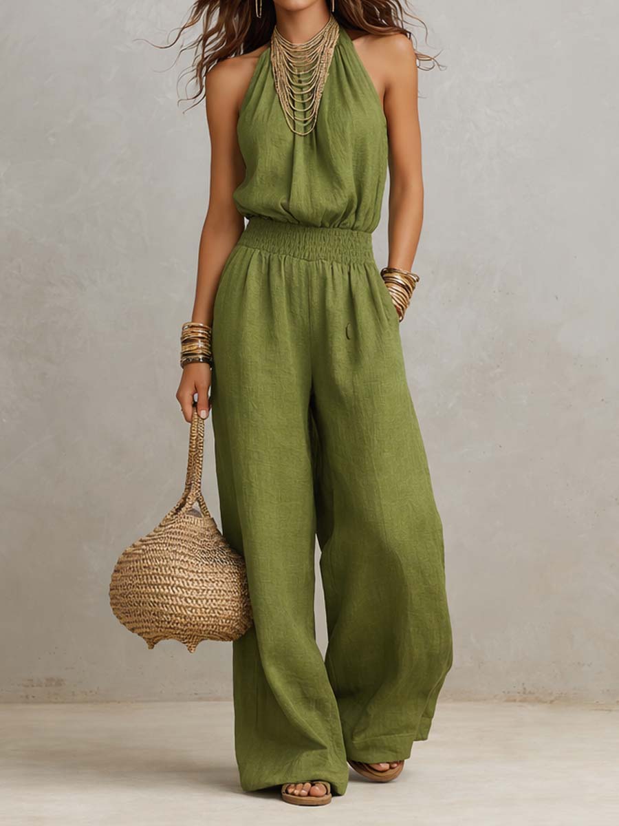 VALERIA™ - HALTER JUMPSUIT