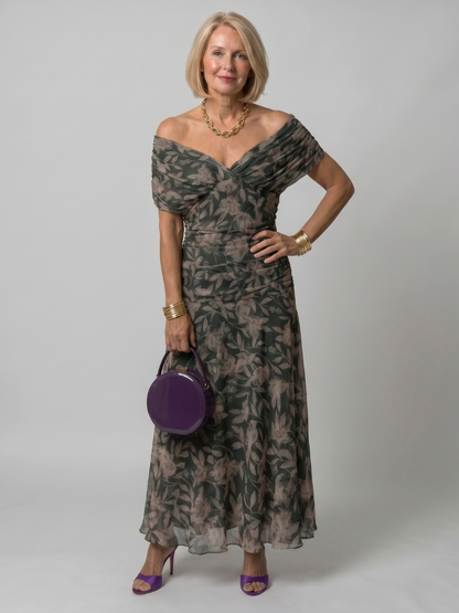 Calen – Off-Shoulder Flow Midi Dress