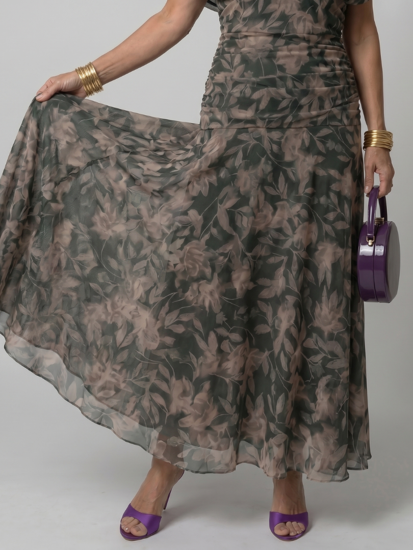 CALEN™ - OFF-SHOULDER FLOW MIDI DRESS