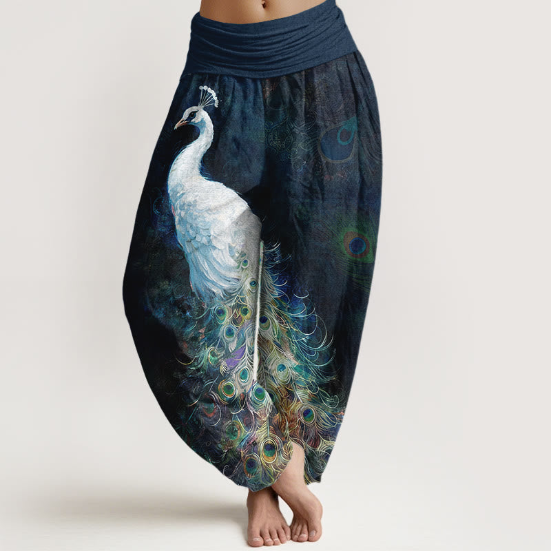 AVALON™ - PEACOCK PRINT HAREM PANTS