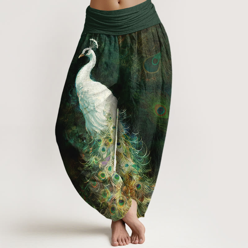 AVALON™ - PEACOCK PRINT HAREM PANTS