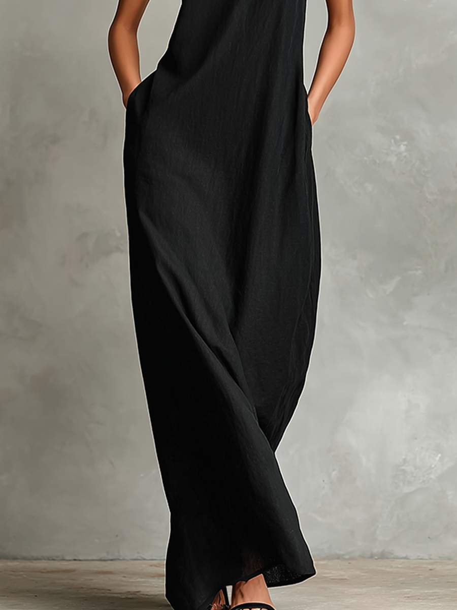 CHIARA™ - HIGH-NECK MAXI DRESS