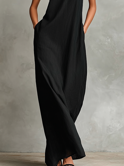 CHIARA™ - HIGH-NECK MAXI DRESS