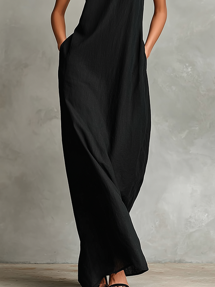 CHIARA™ - HIGH-NECK MAXI DRESS