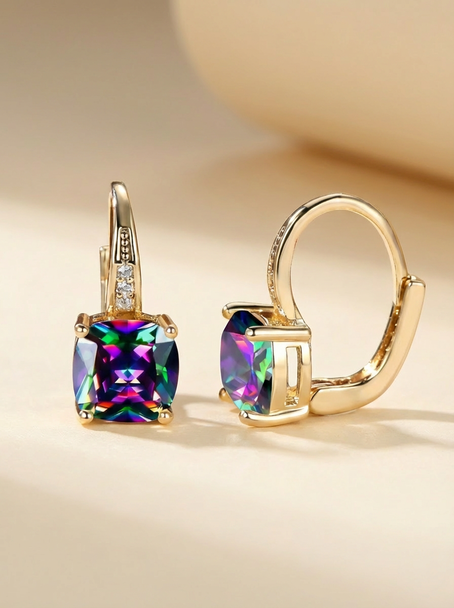 SPARKELLE™ - HOOP EARRINGS WITH SPARKLING STONES