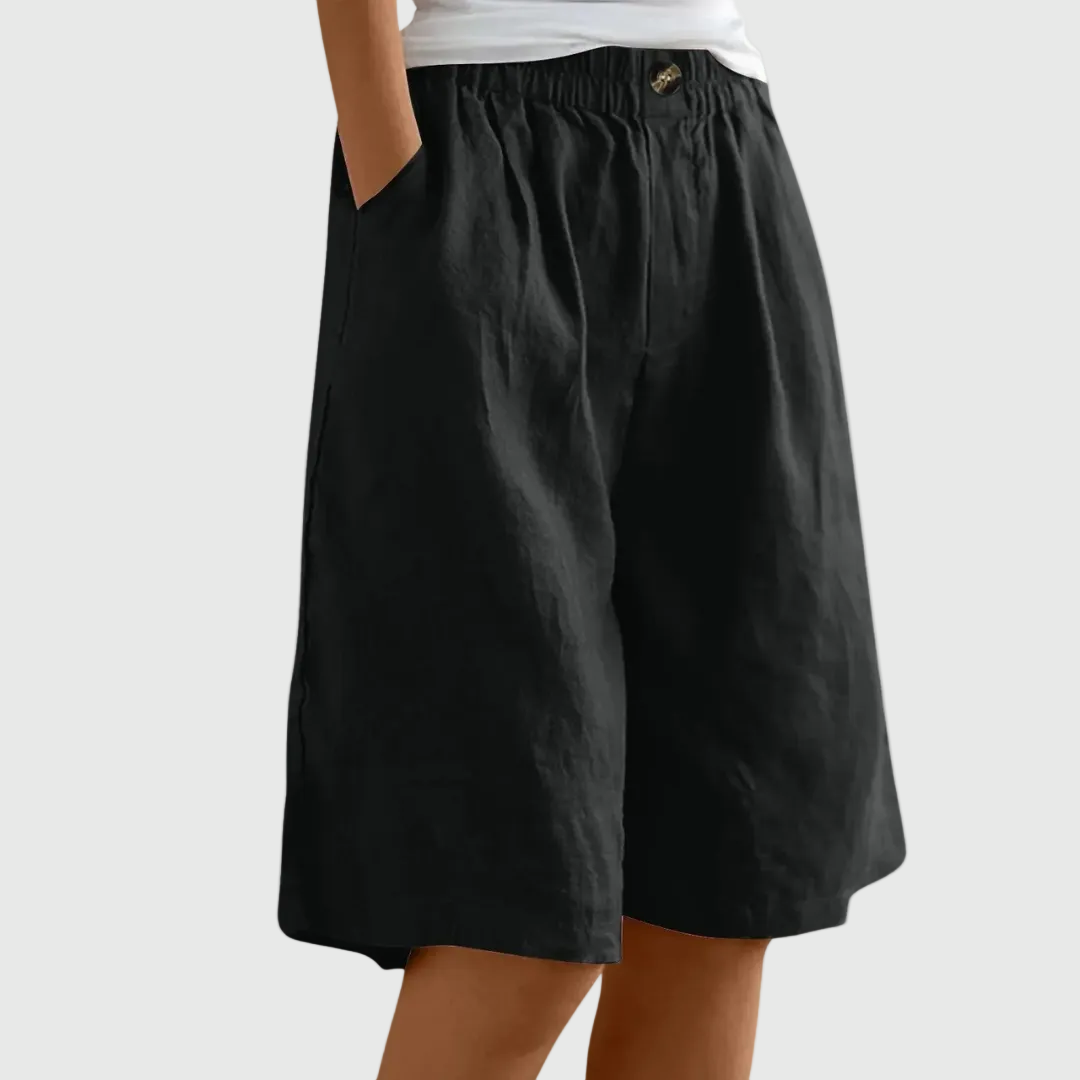 DELACROIX™ - WIDE-LEG ELASTIC SHORTS