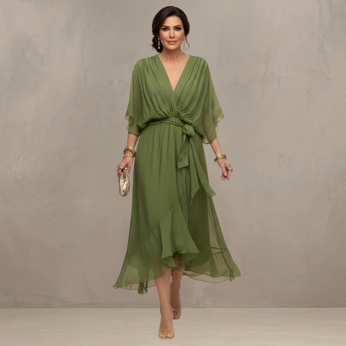 MARTA™ - FLOWING CHIFFON MAXI DRESS