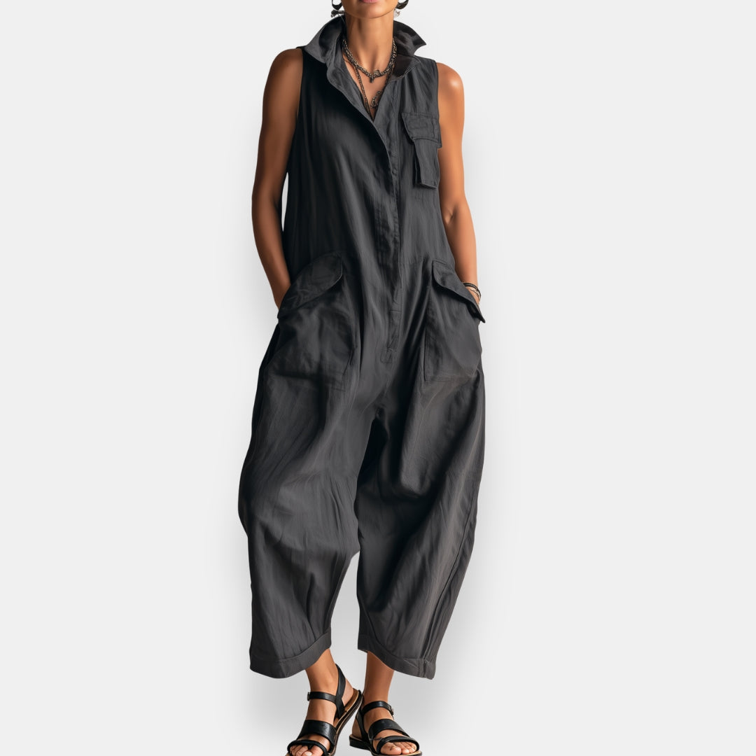 GARVALDE™ - SLEEVELESS OVERSIZED JUMPSUIT