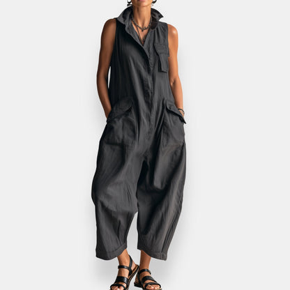 GARVALDE™ - SLEEVELESS OVERSIZED JUMPSUIT
