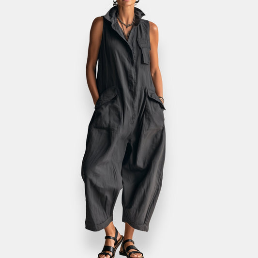 GARVALDE™ - SLEEVELESS OVERSIZED JUMPSUIT