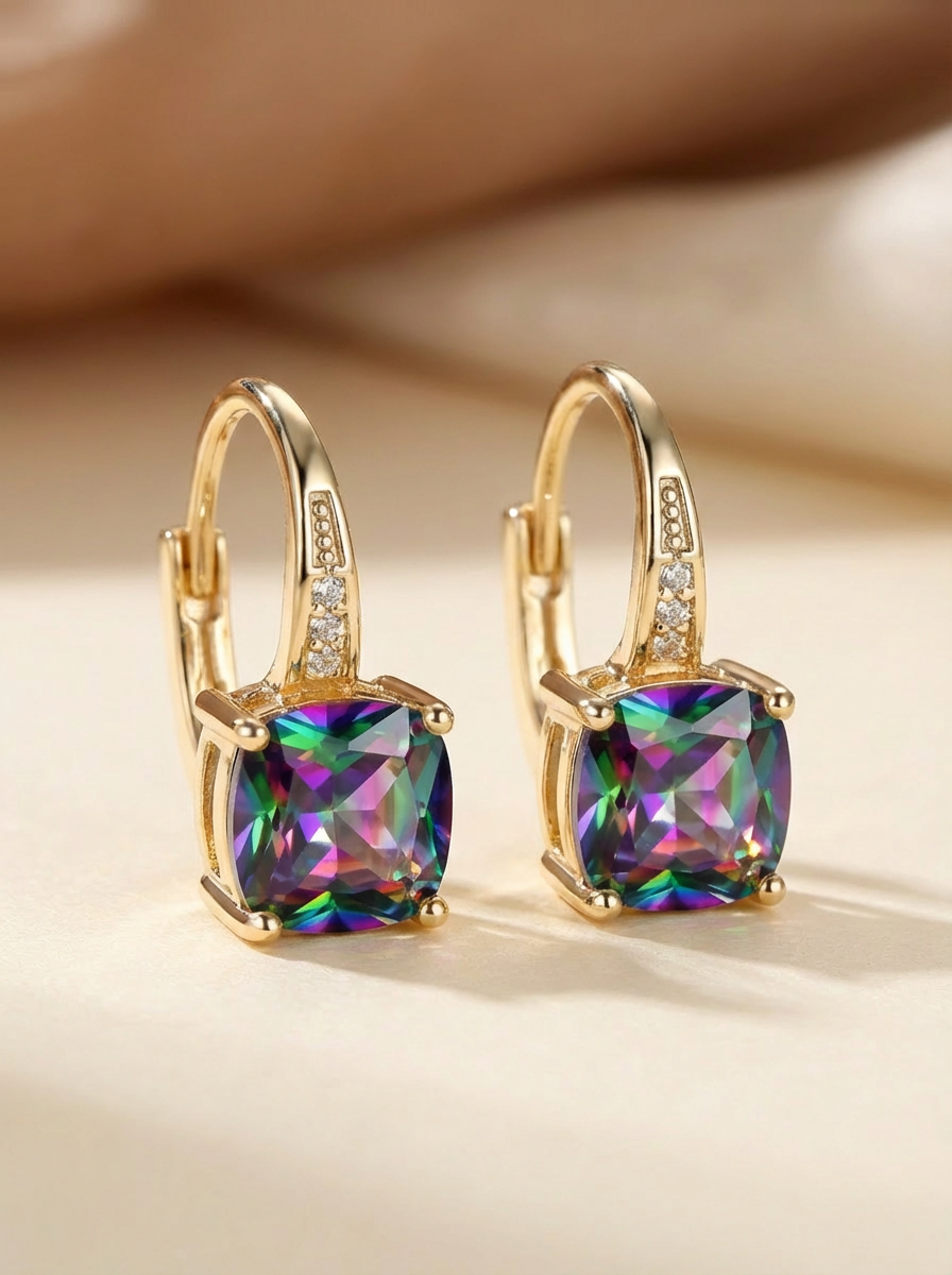 SPARKELLE™ - HOOP EARRINGS WITH SPARKLING STONES