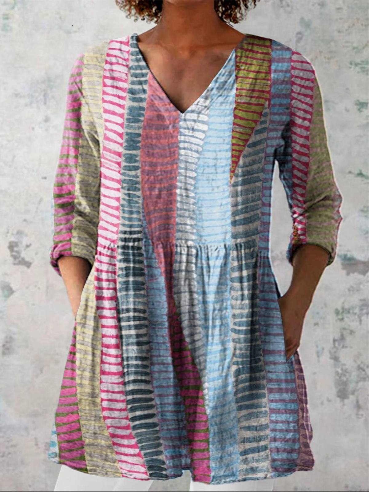 ANAIS™ - FLOWING V-NECK BLOUSE