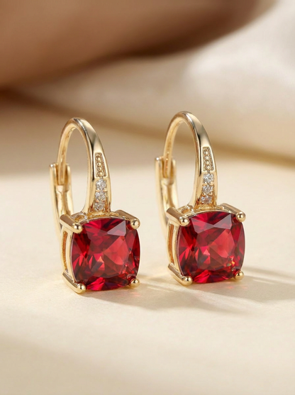 Antaradus - Elegant Hoop Earrings with Sparkling Stones