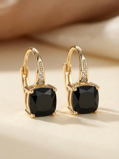 Antaradus - Elegant Hoop Earrings with Sparkling Stones