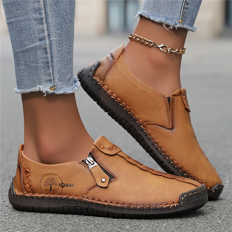 ELIRA™ - SLIP-ON ZIP LOAFERS