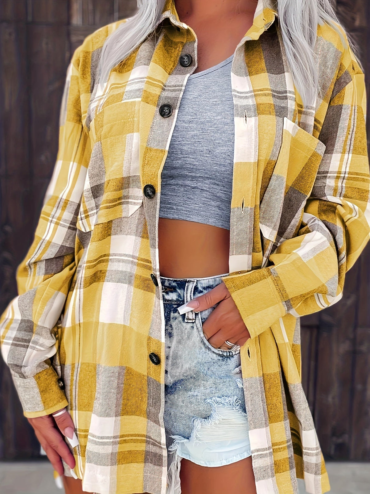 MOREAU LYON™ - GINGHAM LONG-SLEEVE SHIRT