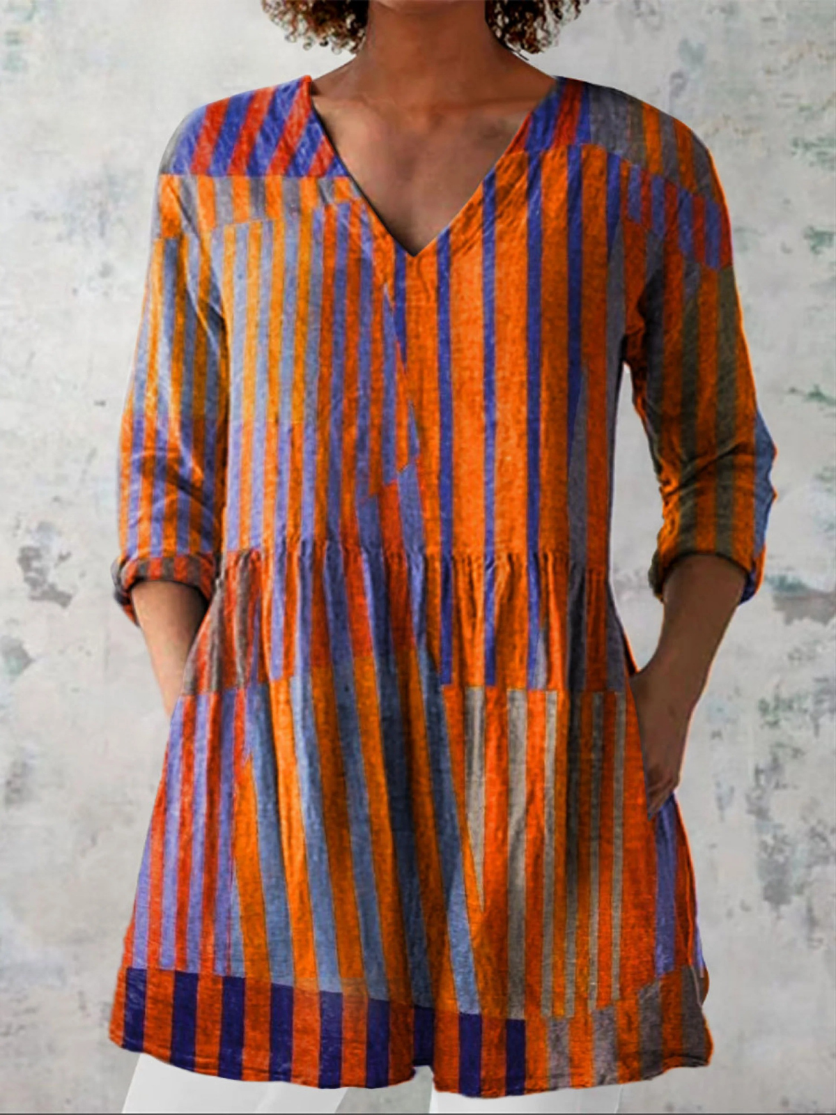 NADIA™ - FLOWING V-NECK BLOUSE