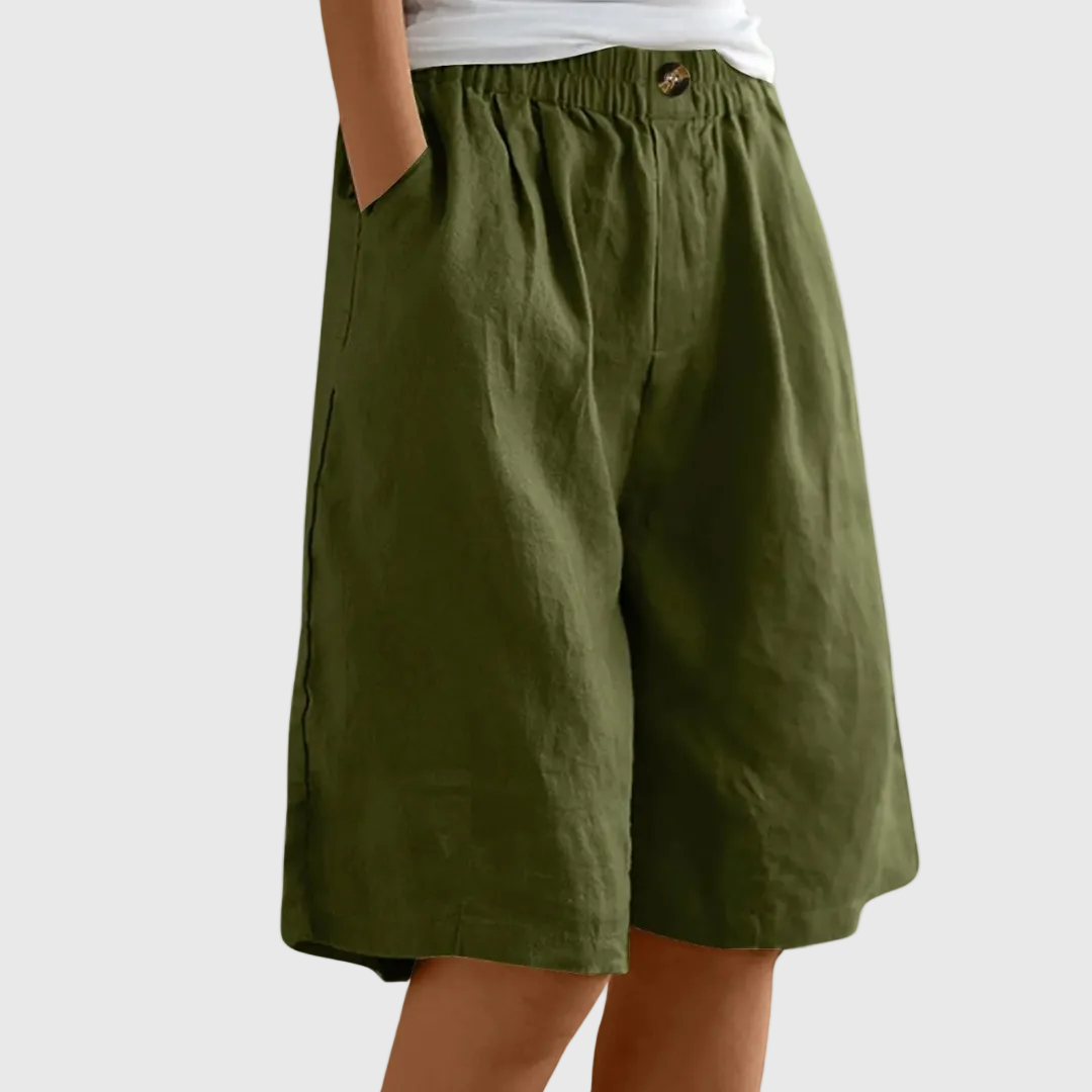 DELACROIX™ - WIDE-LEG ELASTIC SHORTS