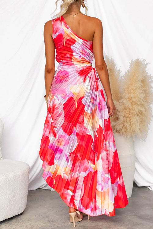 YANIRA™ - PLEATED ONE-SHOULDER DRESS