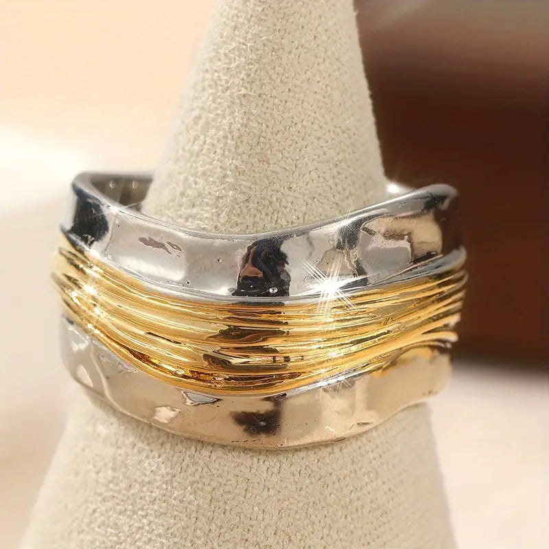 DUOTONE™ - TWO-TONE RING SILVER & GOLD