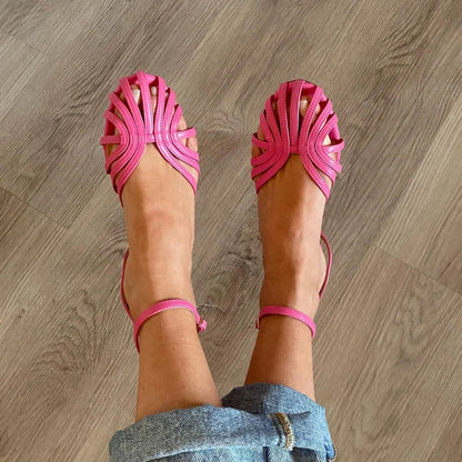 VITTORIA™ - JEWELLED GOLDEN SANDALS