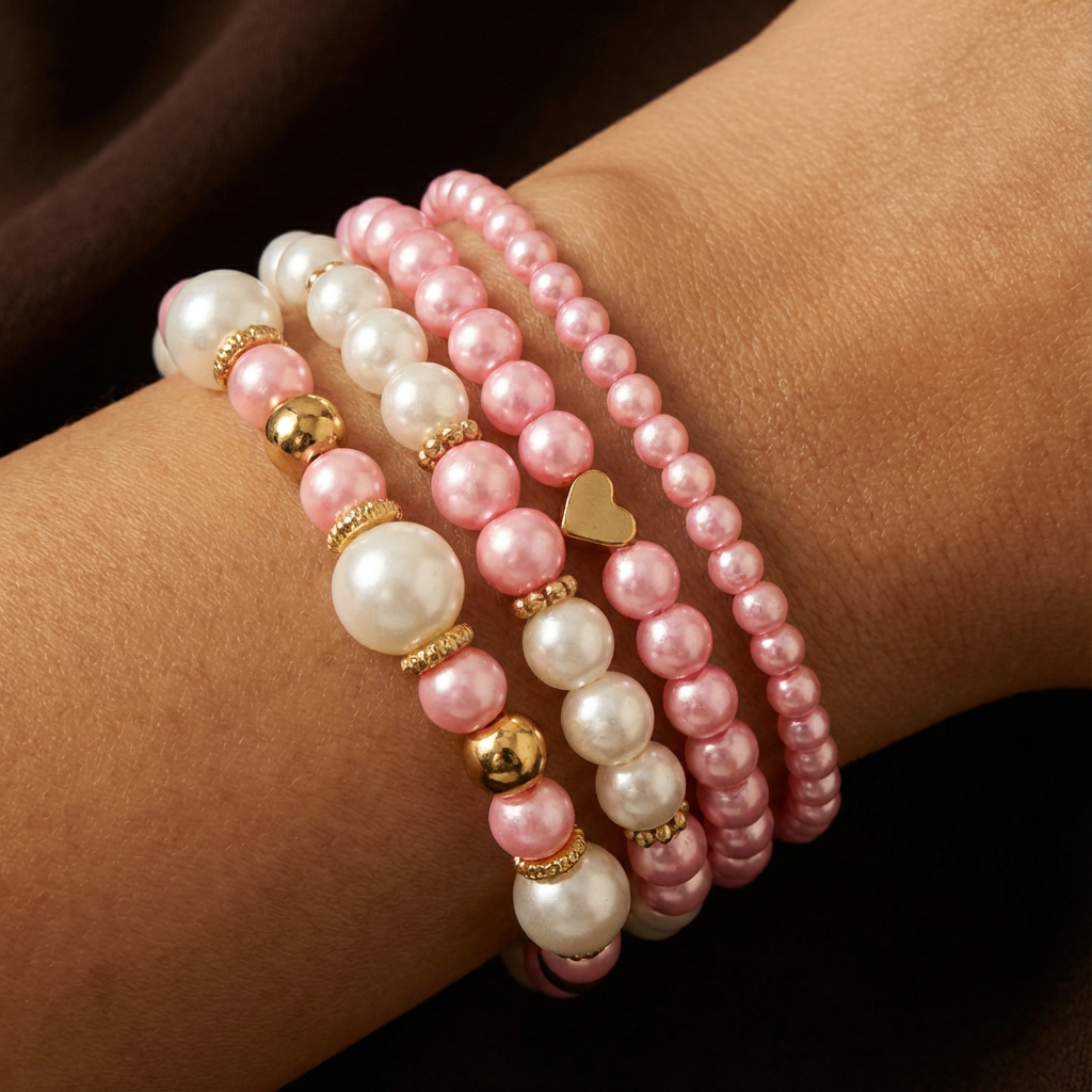 LOVELLE™ - PEARL BRACELET SET