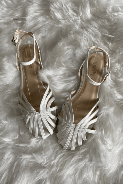 VITTORIA™ - JEWELLED GOLDEN SANDALS