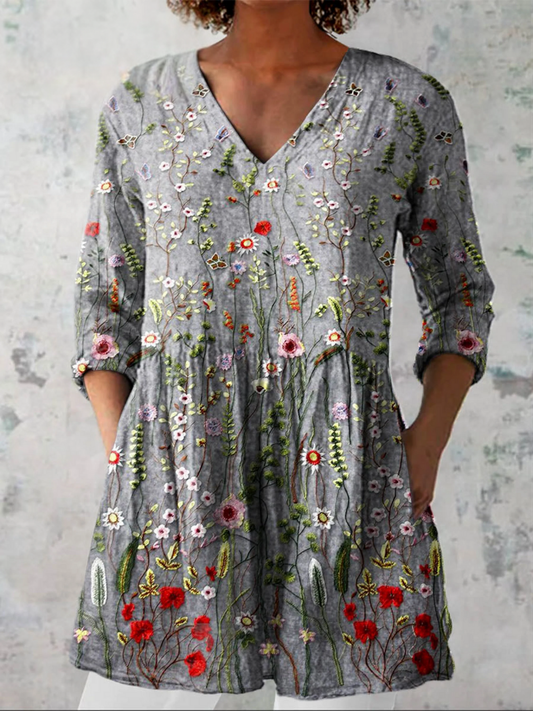 AMELIE™ - FLOWING V-NECK BLOUSE